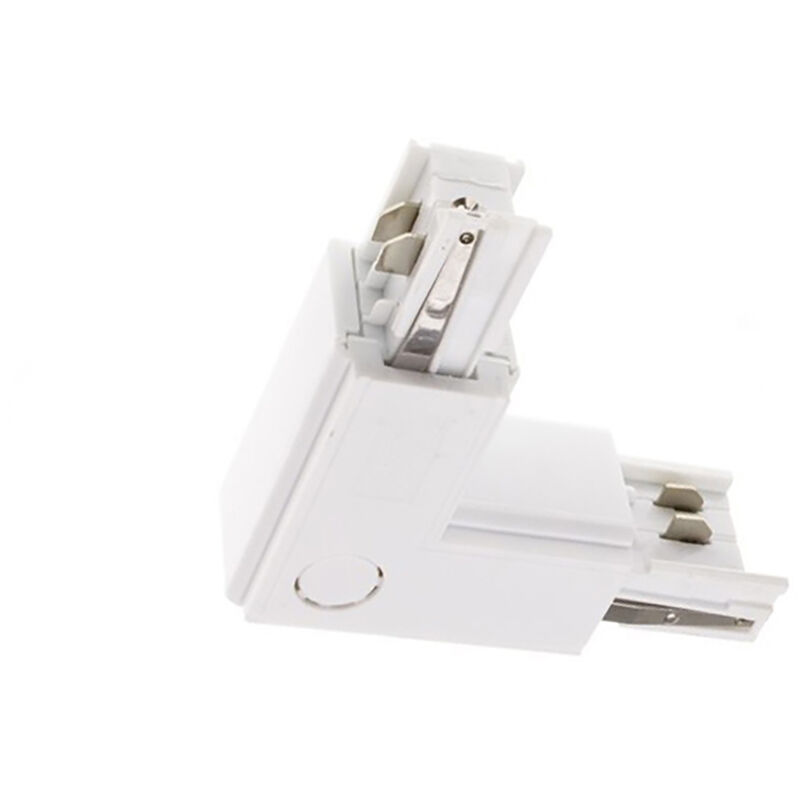 foto del prodotto connettore l 90 binario trifase led bianco a17 tri wh l