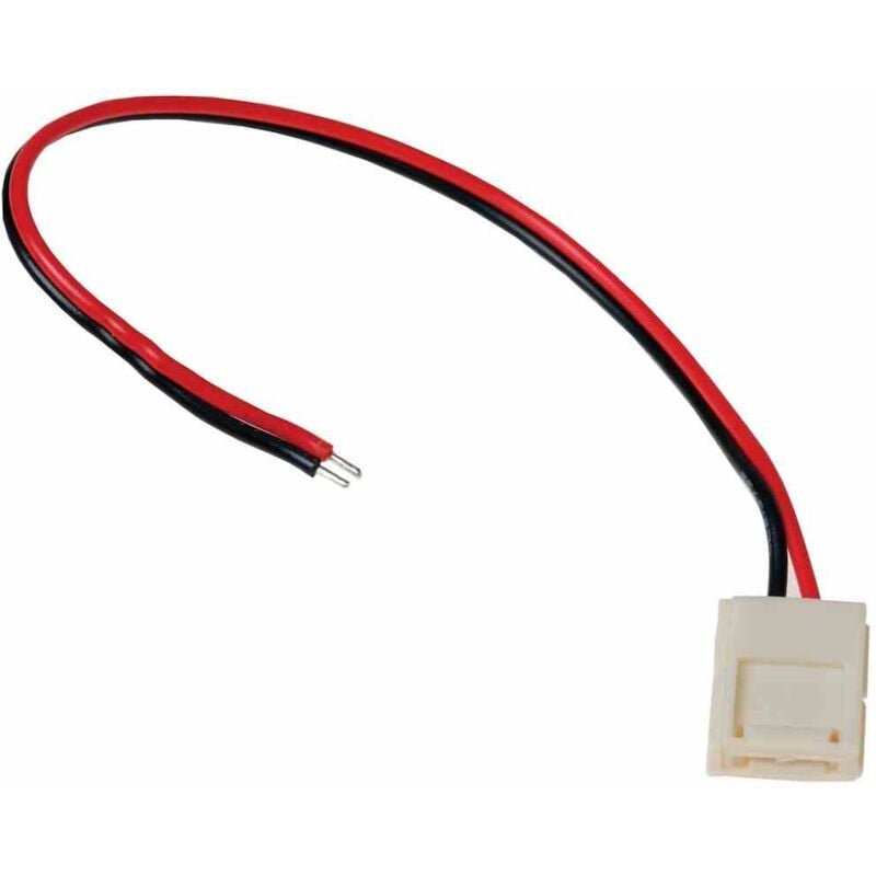 foto del prodotto connettore led da 10 mm. connettore su un lato.