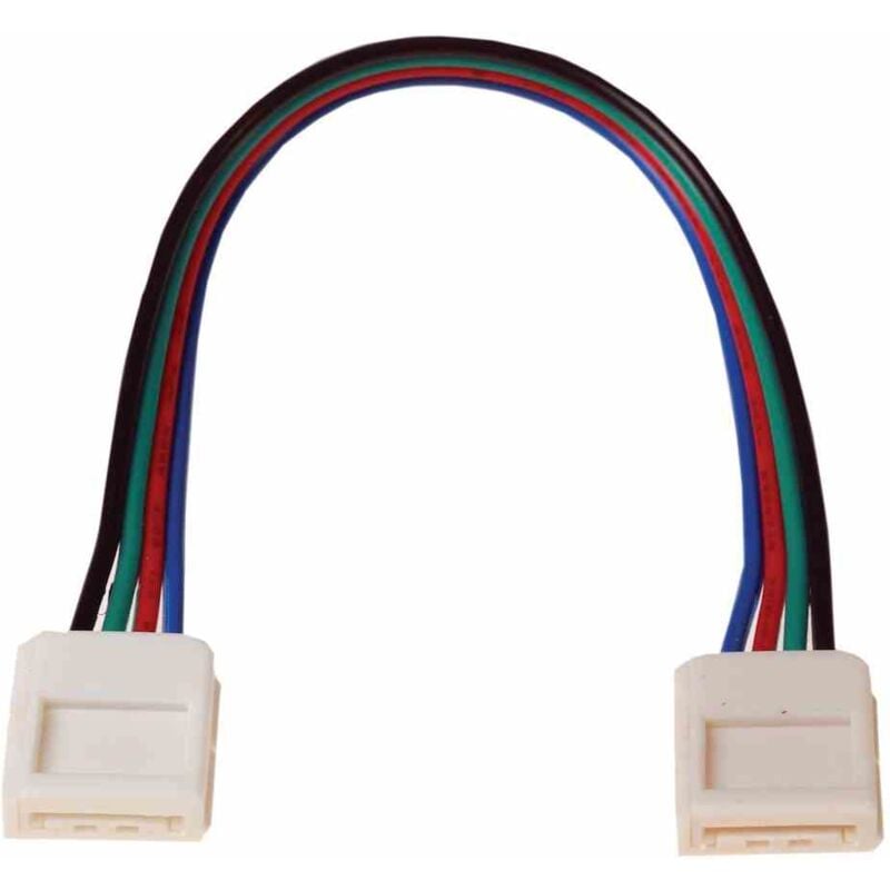 foto del prodotto connettore led rgb da 10 mm. connettore bilaterale.