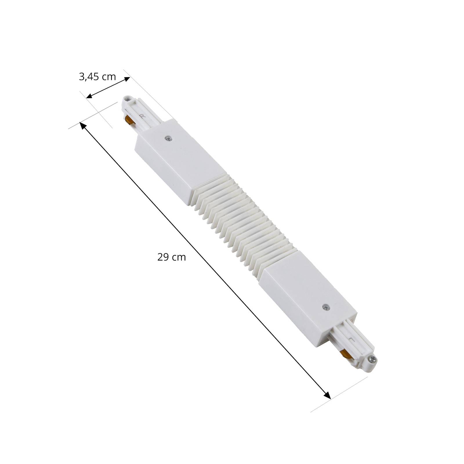 foto del prodotto connettore lindby flex linaro, bianco, sistema binario monofase