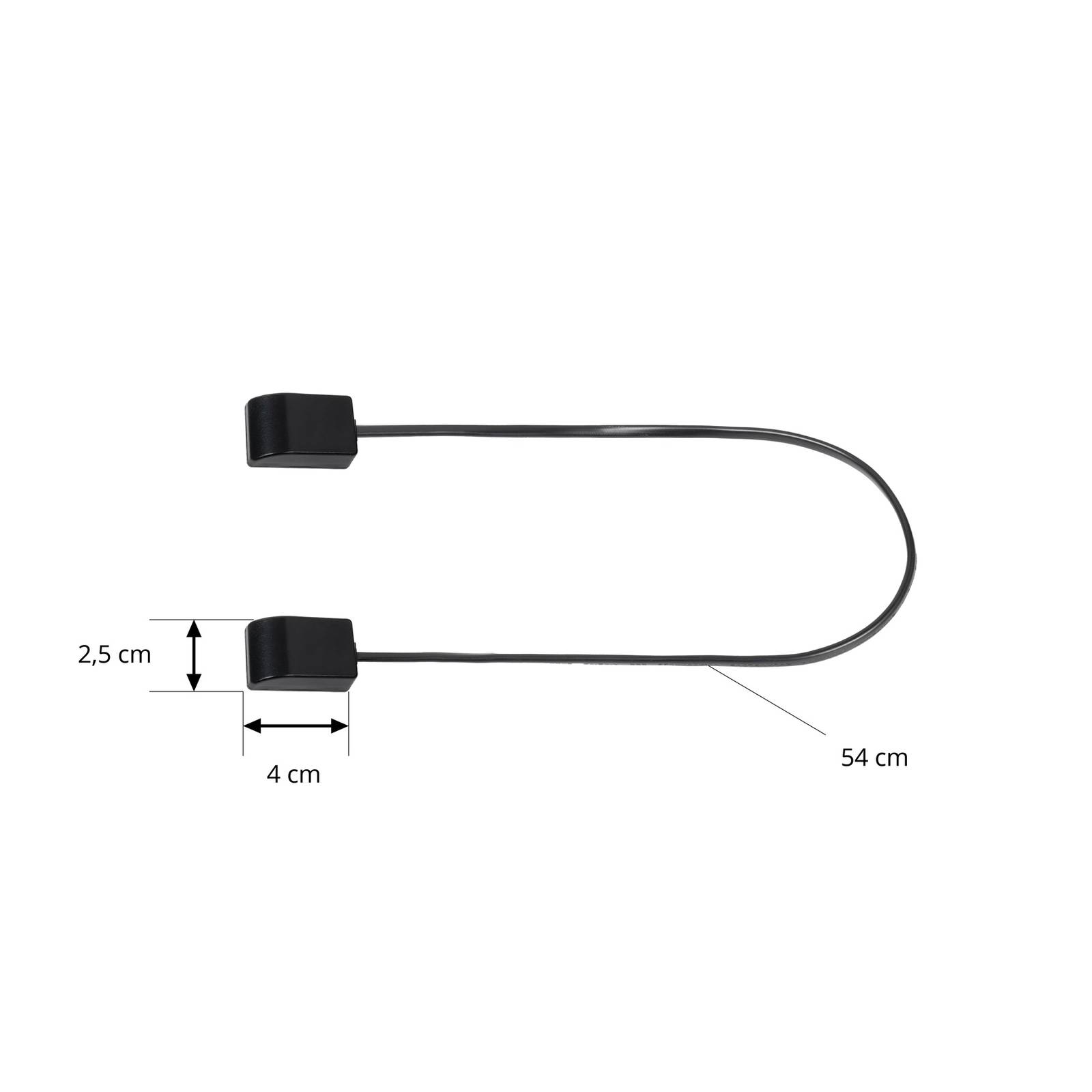foto del prodotto connettore lindby lumaro, lunghezza cavo 54 cm, nero, pvc