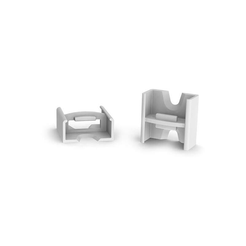 foto del prodotto connettore lineare per profilo led slimline 7 mm abs grigio