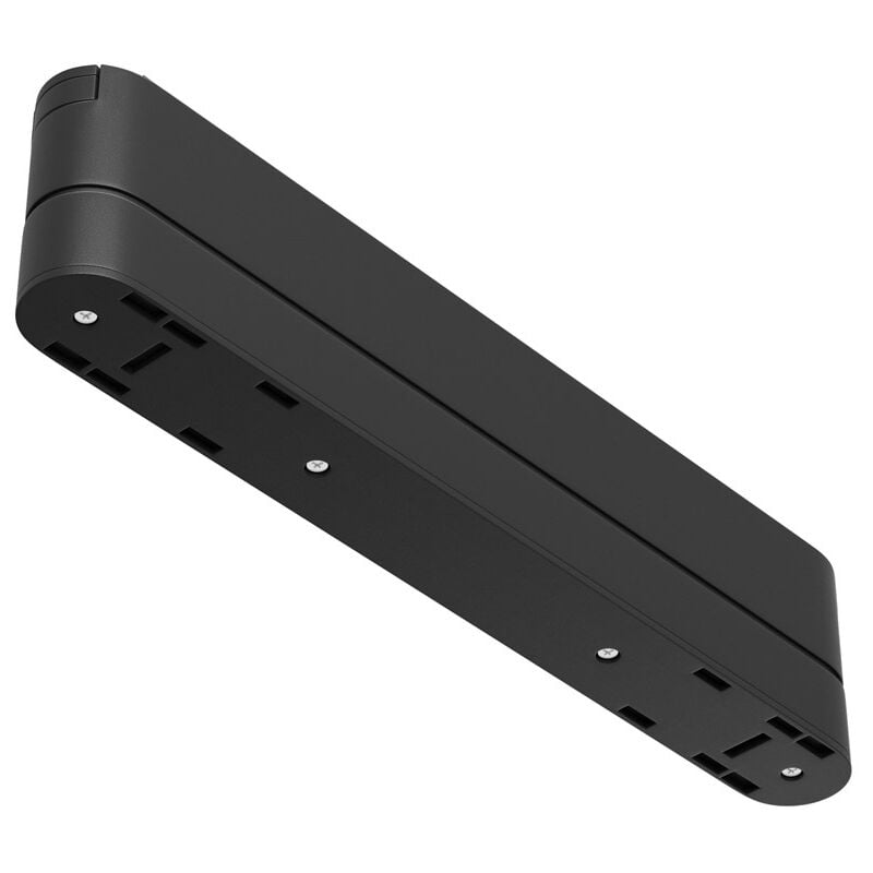 foto del prodotto connettore per base di illuminazione di binario moderno plastica nera 22,2cm