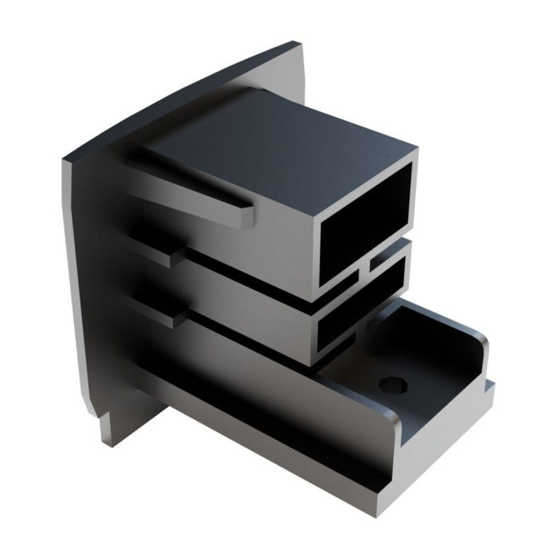 foto del prodotto connettore per binario plastica 3,1cm nero