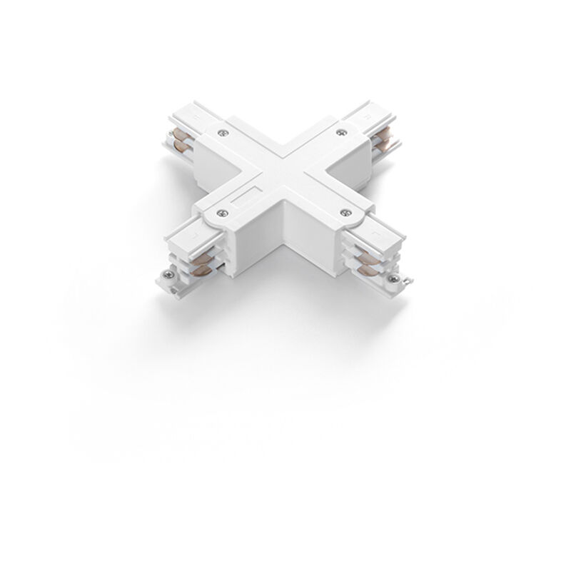 foto del prodotto connettore per binario x acrilico bianco