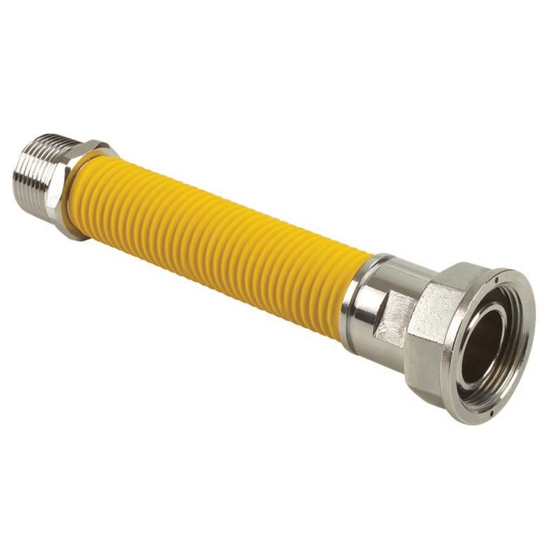 foto del prodotto connettore per contatore gas flessibile estendibile con guaina isolante.130-220 3 4 m x 1 f