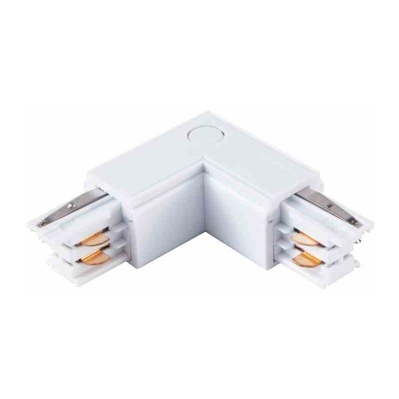 foto del prodotto connettore per lampada da binario bianco a 3 circuiti tipo lu