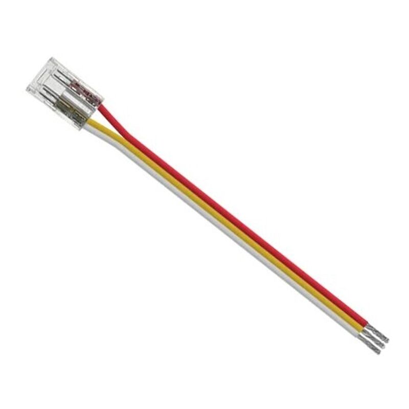 foto del prodotto connettore per led cob cct a 3 pin da striscia ad alimentazione 10mm
