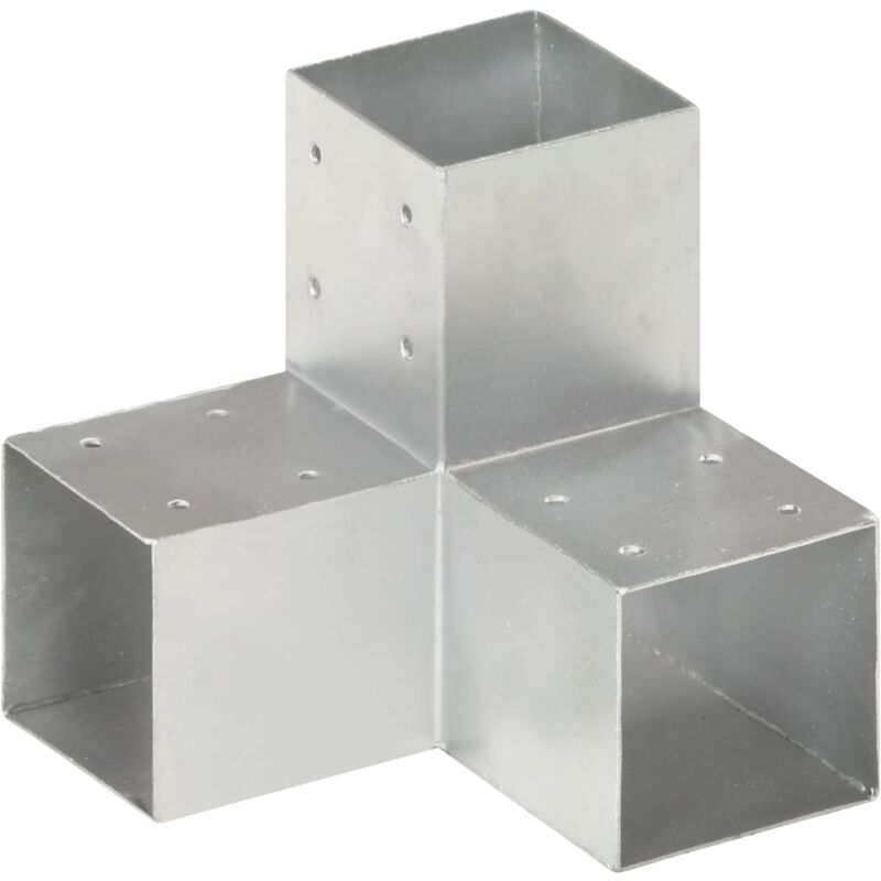 foto del prodotto connettore per pali a forma di y in metallo zincato 91x91 mm - vidaxl