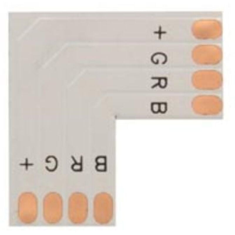foto del prodotto connettore per pcb flessibile forma l colore rgb 10 mm
