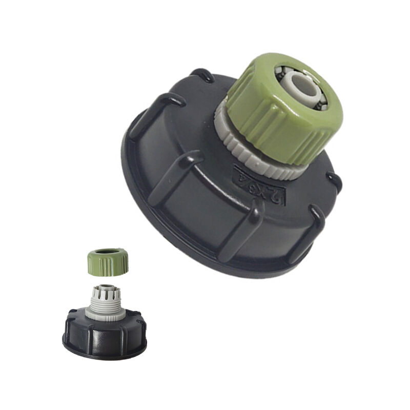 foto del prodotto connettore per serbatoio dell acqua adattatore ibc in plastica resistente s60x6 adattatore per tubo da giardino a raccordo per tubo da 3 4 