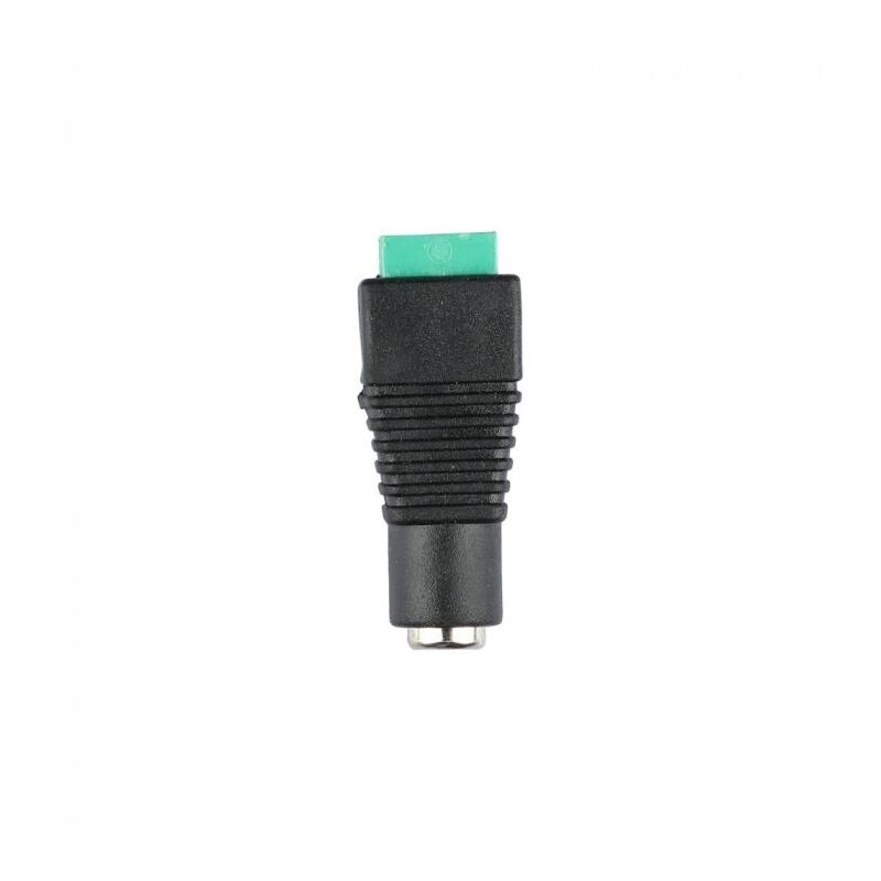 foto del prodotto connettore per strip led con morsetto bipolare e jack 2,1 v tac