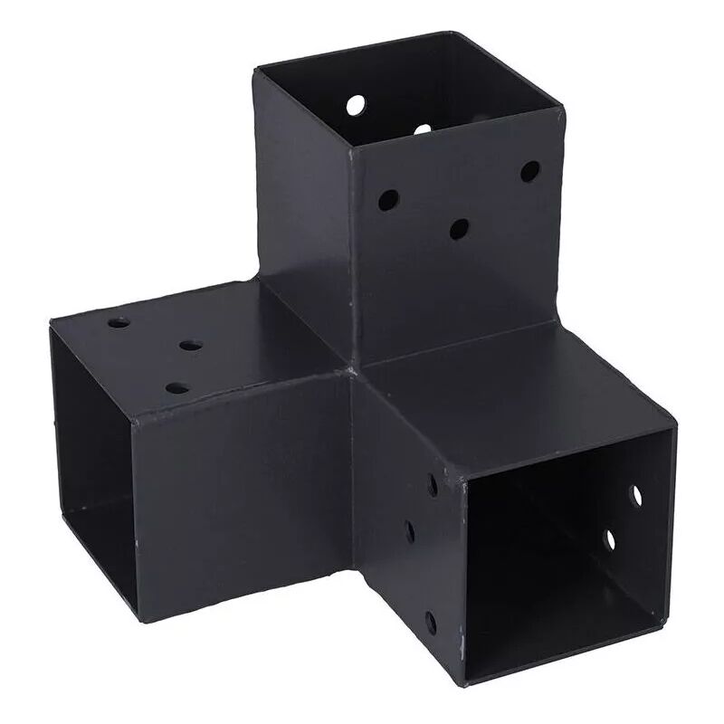 foto del prodotto connettore plug in per palo 7x7 a 3 connessioni ad angolo 90 , antracite suki