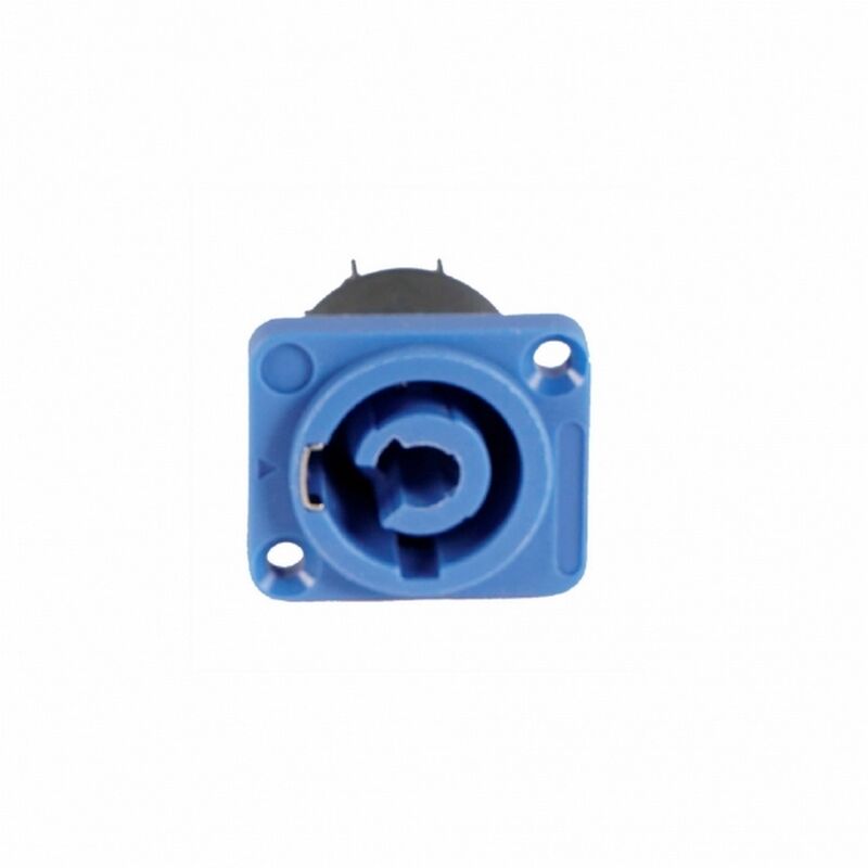 foto del prodotto connettore powercon blu ingresso da pannello wisdom