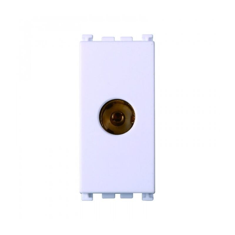foto del prodotto connettore presa tv terminale femmina colore bianco compatibile con vimar arke ettroit