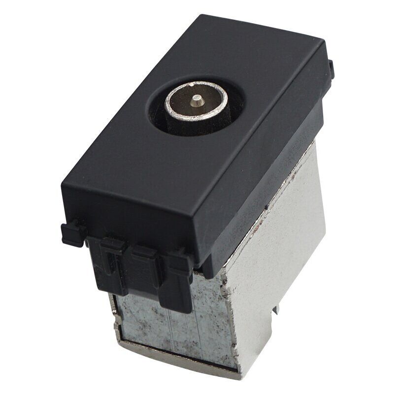 foto del prodotto connettore presa tv terminale maschio colore nero compatibile con vimar arke ettroit