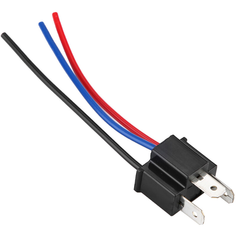 foto del prodotto connettore prolunga testa maschio h4, adattatore prolunga spina ad alta resistenza plastica pvc anti scioglimento resistente e gioco per la