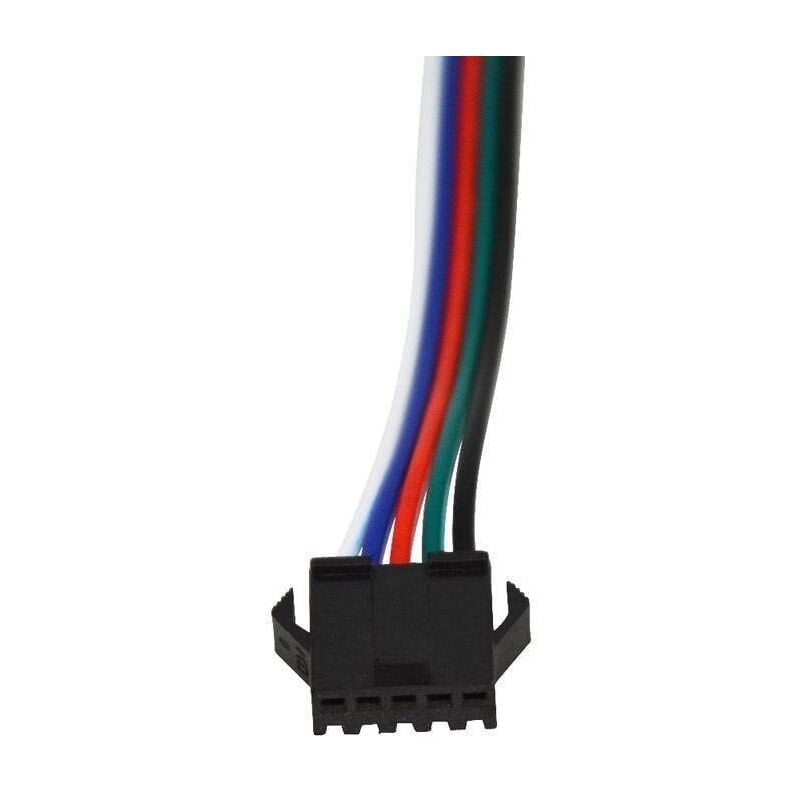foto del prodotto connettore rapido femmina a 5 pin per striscia led ip20 rgbw