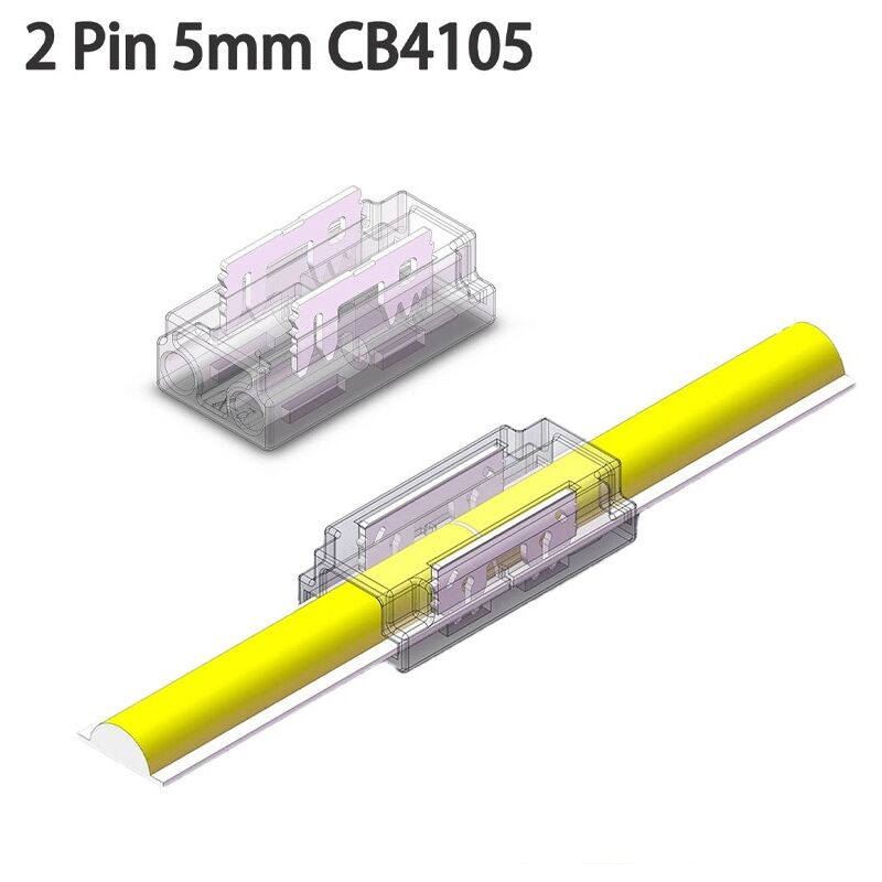 foto del prodotto connettore rapido per strisce led cob e smd a 2 pin monocolore 5mm