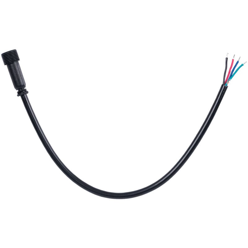 foto del prodotto connettore stagno femmina per faretti rgb 4 poli 20 cm
