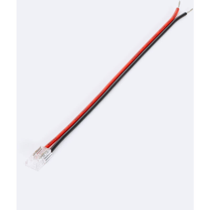 foto del prodotto connettore striscia led 24v dc smd cob ip20 larga 5mm super stretta con cavo 5 mm