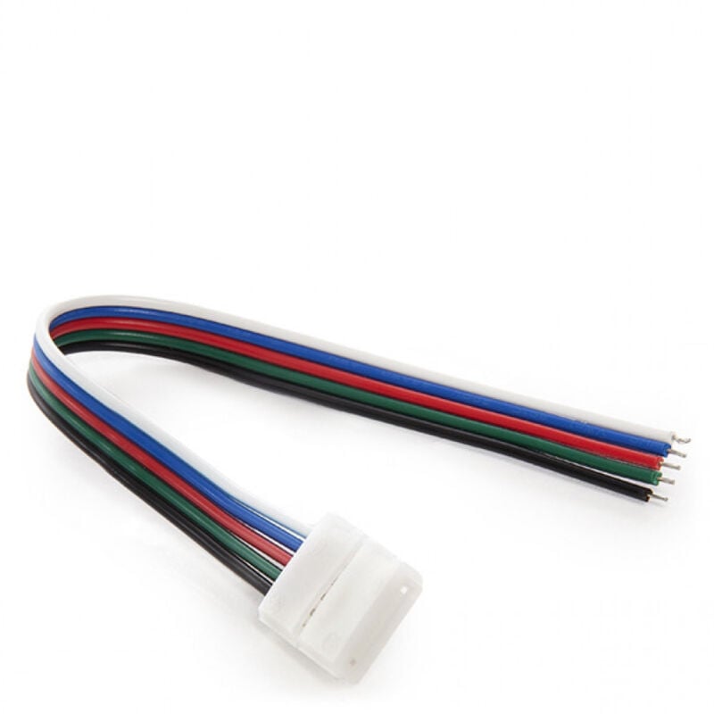 foto del prodotto connettore striscia led rgbw singolo con cavo
