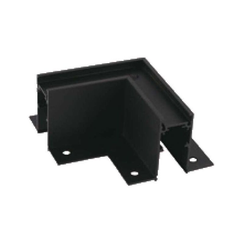 foto del prodotto connettore terminale a forma di l per binari trimless colore nero v tac
