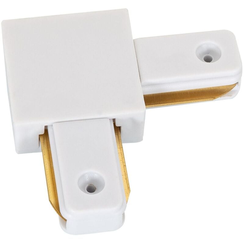 foto del prodotto connettore tipo l per binario monofase pc bianco