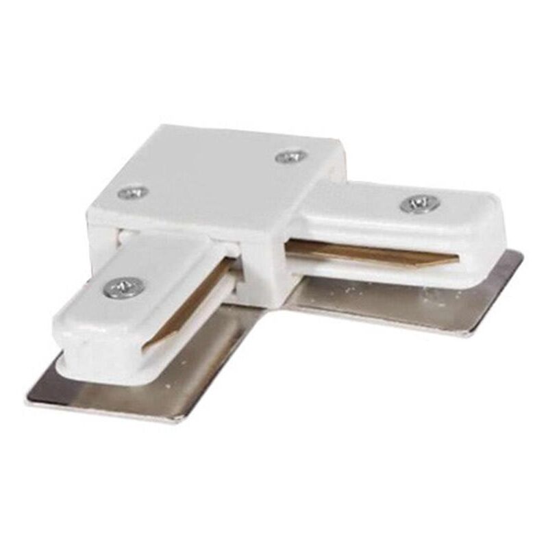 foto del prodotto connettore tipo l per binario monofase ultrapower bianco