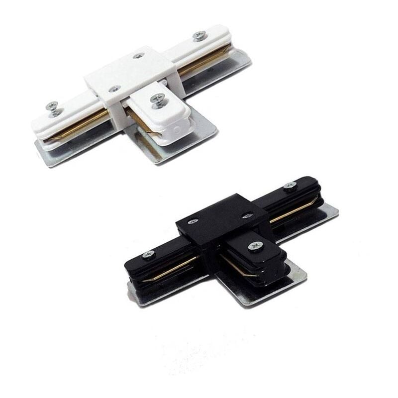 foto del prodotto connettore tipo t per binario monofase ultrapower bianco