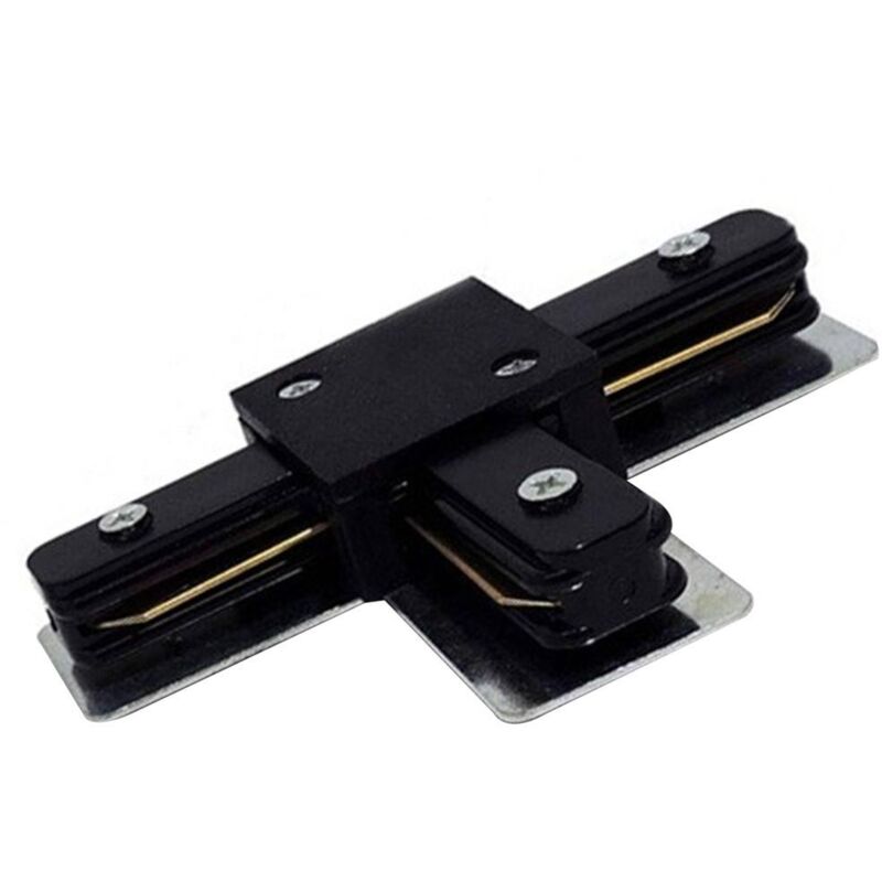 foto del prodotto connettore tipo t per binario monofase ultrapower nero