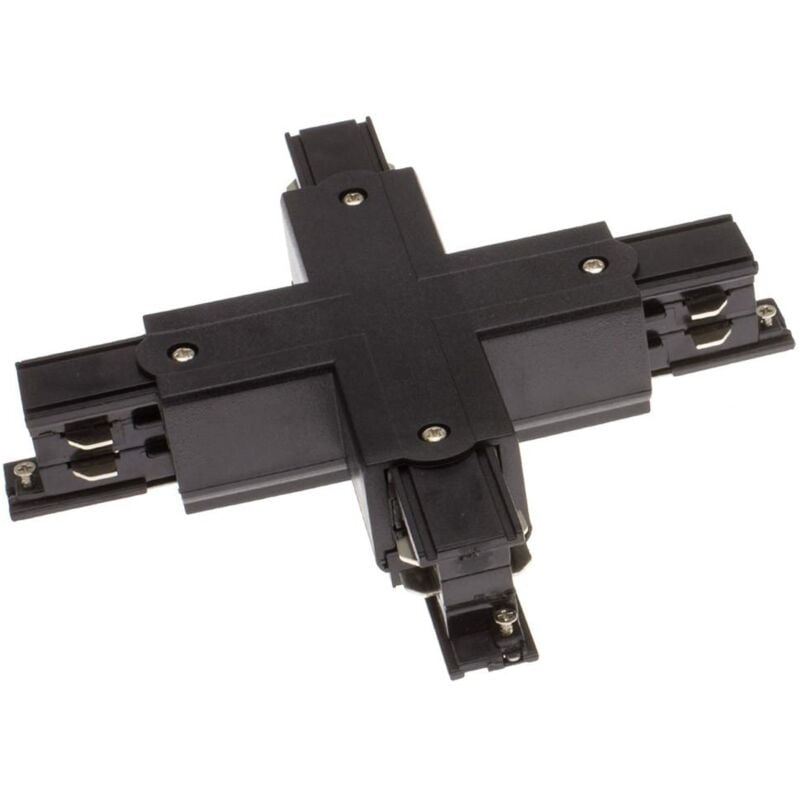 foto del prodotto connettore tipo x per binario trifase nero