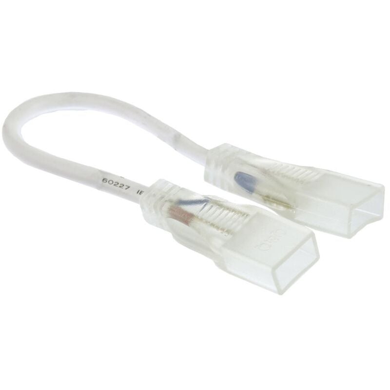 foto del prodotto connettore trasparente a cavo led flessibile 1 e 2 face monocolor accessory neon led jandei