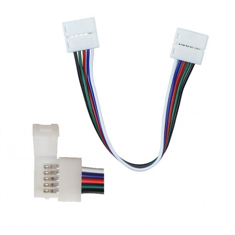 foto del prodotto connettore v-tac per striscia led 5050rgb white - 2587