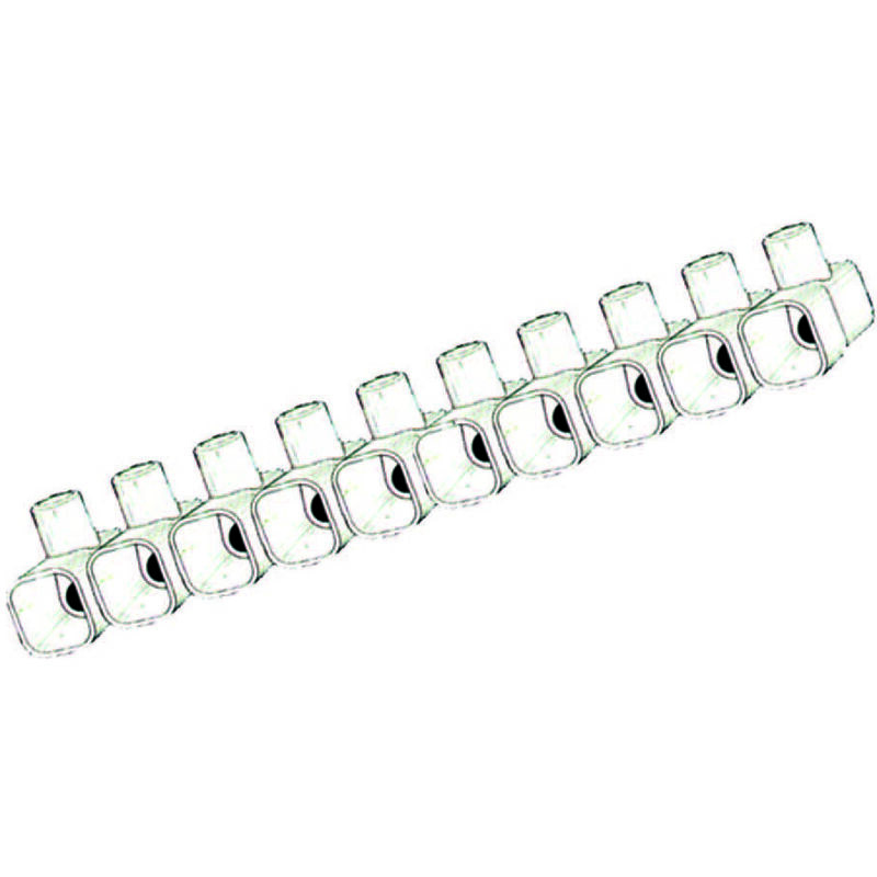 foto del prodotto connettori a pipa mm.2,5 in stecca pz.10