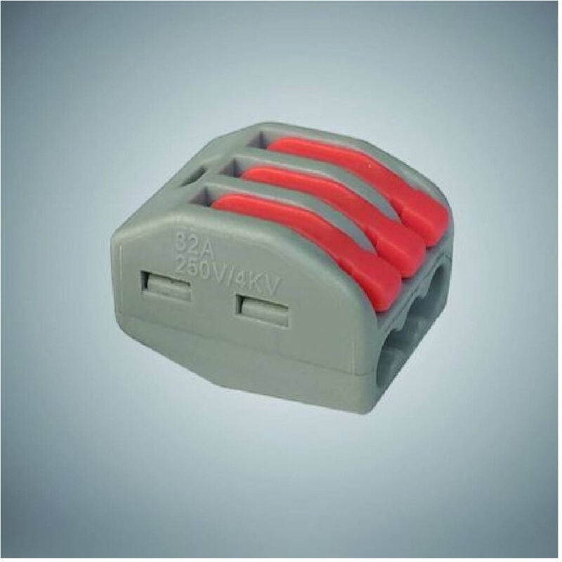 foto del prodotto connettori morsetti multipli con 8 connettori universali 3 poli a 1 via trade shop traesio