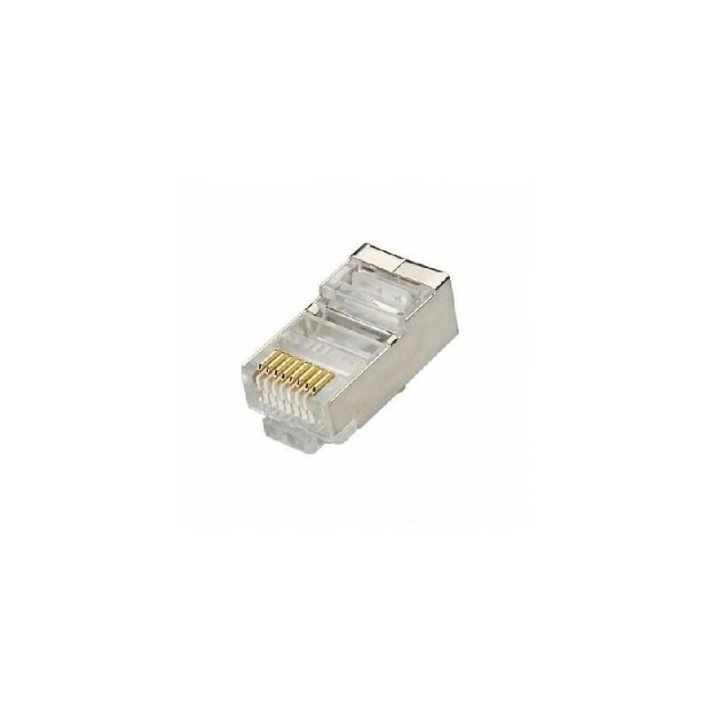 foto del prodotto connettori plug di rete rj45 ftp cat 6 schermato varcv lan 026