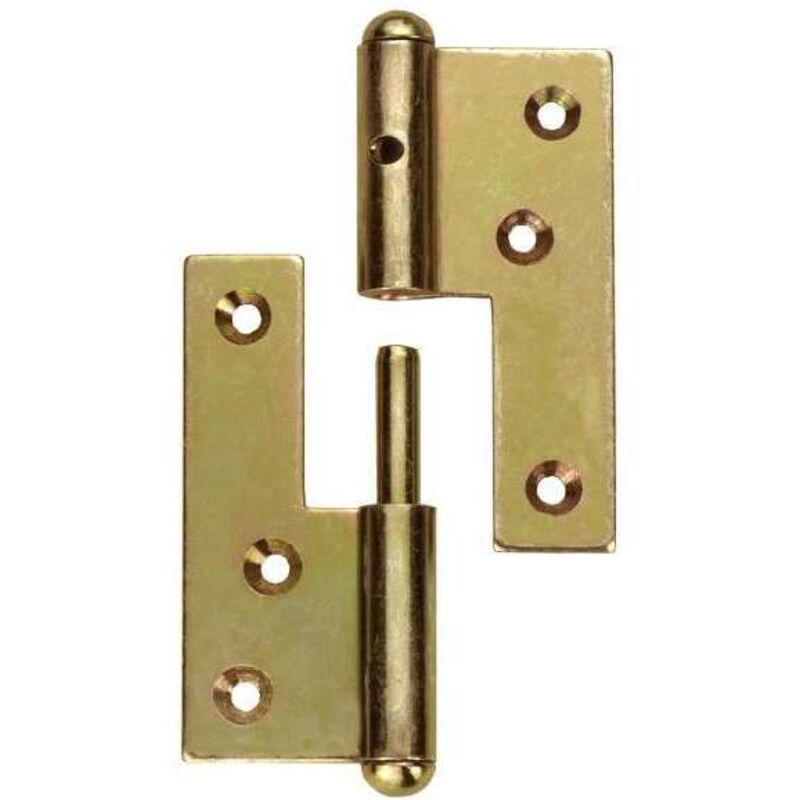 foto del prodotto connex cerniere sfilabili destra zincate giallo 1 pz. 80 mm.