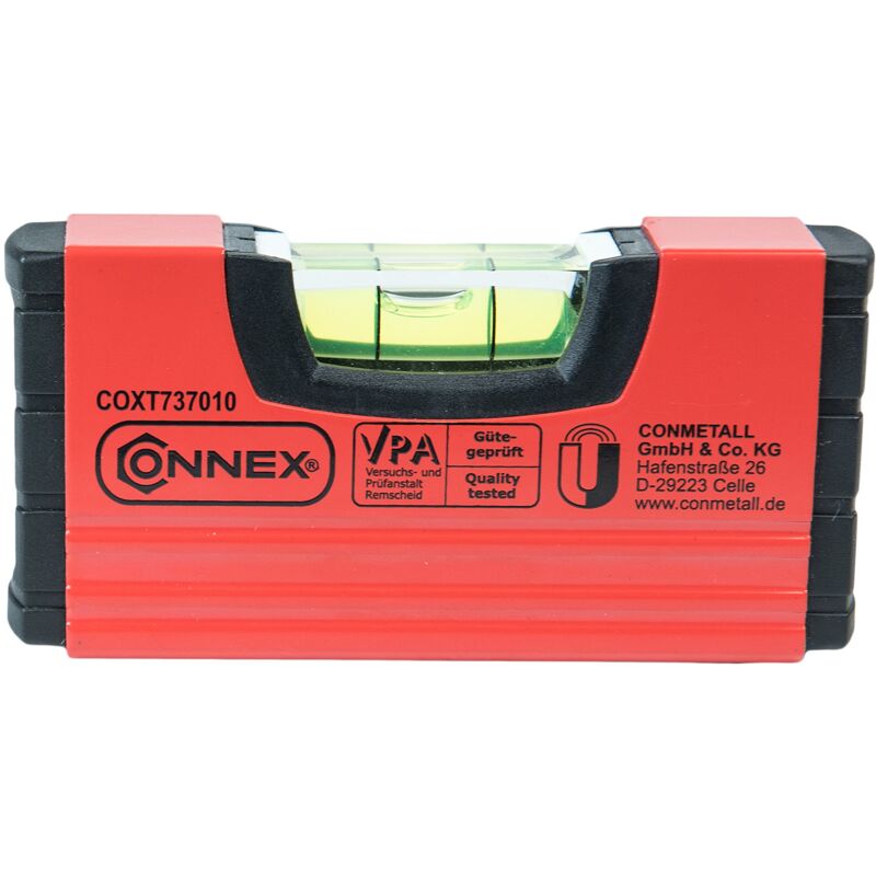 foto del prodotto connex coxt737010 mini livello, magnetico, taglia unica, colore nero rosso