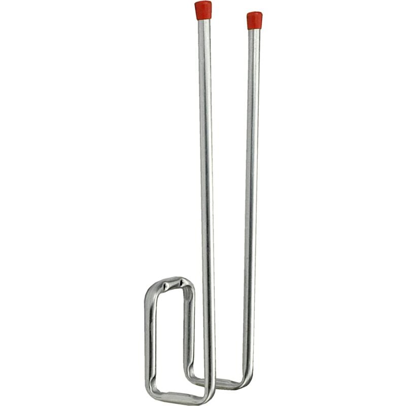 foto del prodotto connex masidef member of the w rth group dy222022 gancio doppio a parete per stivali calzature, zincato 90 x 120 x 395 mm, grigio, 395 x 120 x 90 mm