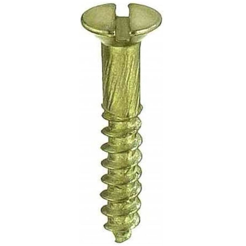 foto del prodotto connex viti per legno a testa piena svasata in ottone 3,5x30mm 10pz