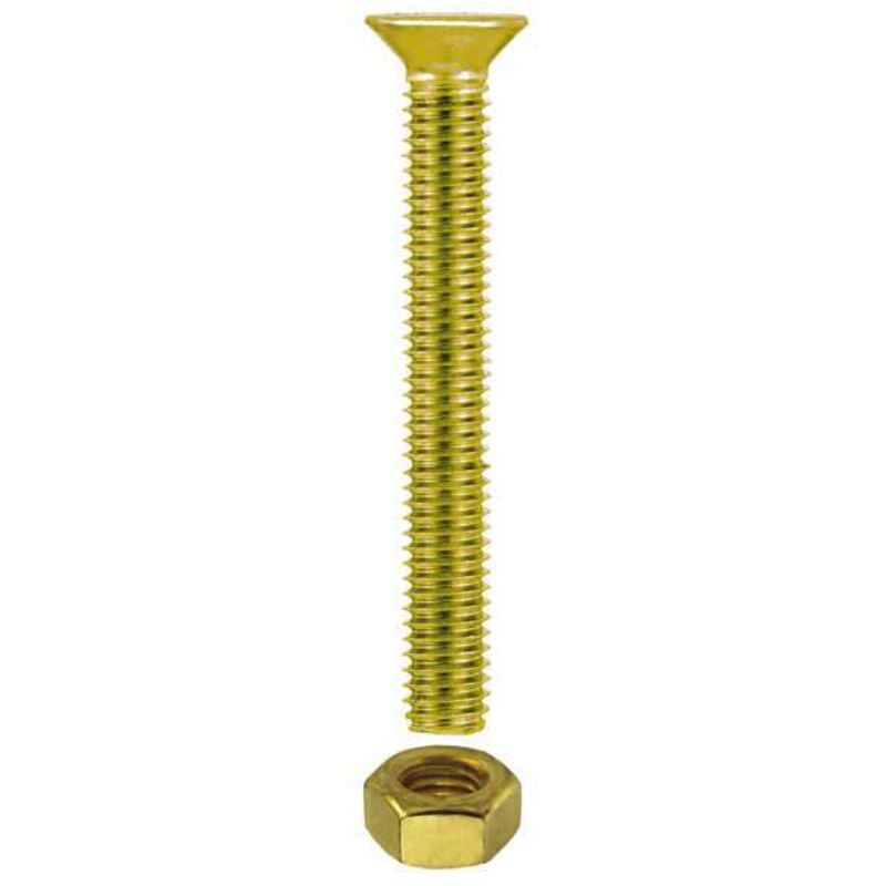 foto del prodotto connex viti per metallo testa piana svasata ottone 15 pz. 4 x 10 mm.