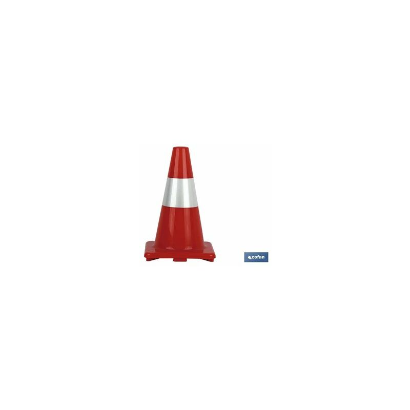 foto del prodotto cono 50 cm. rosso e bianco