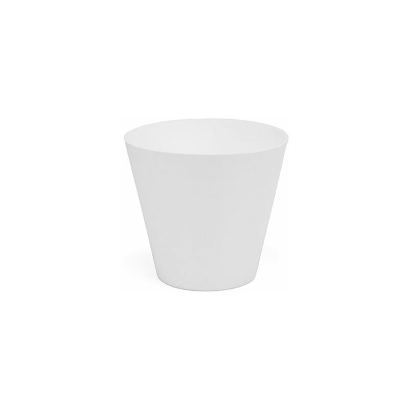 foto del prodotto cono per iniezione plastiken colore bianco 18 cm