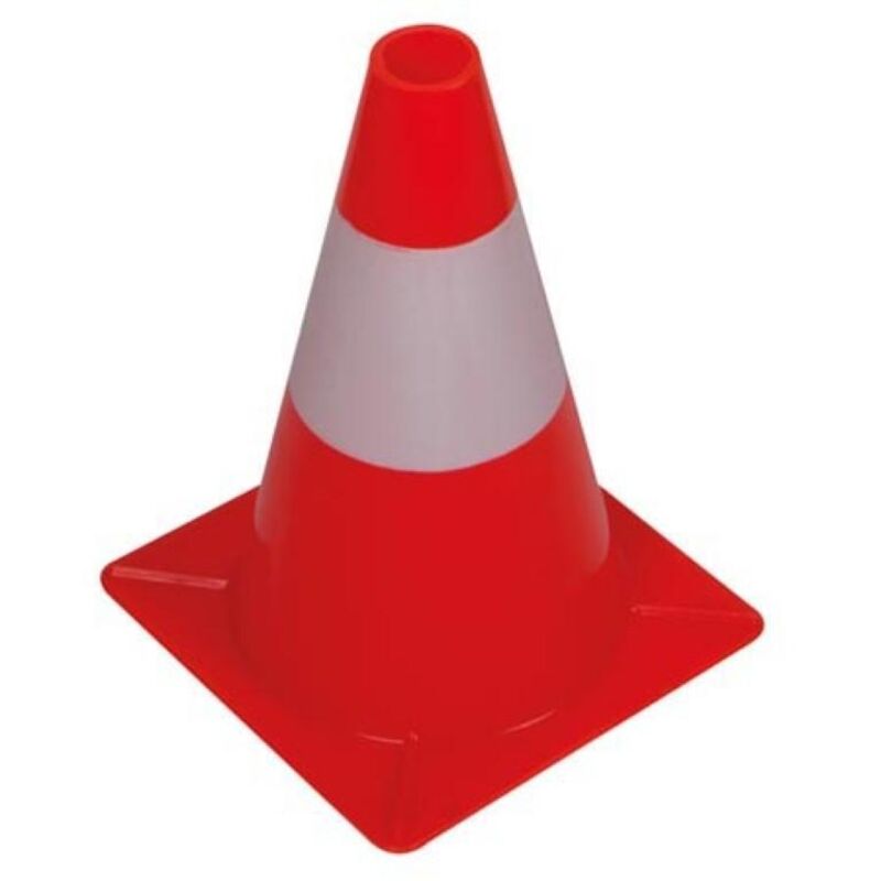 foto del prodotto cono rosso bianco 30 cm