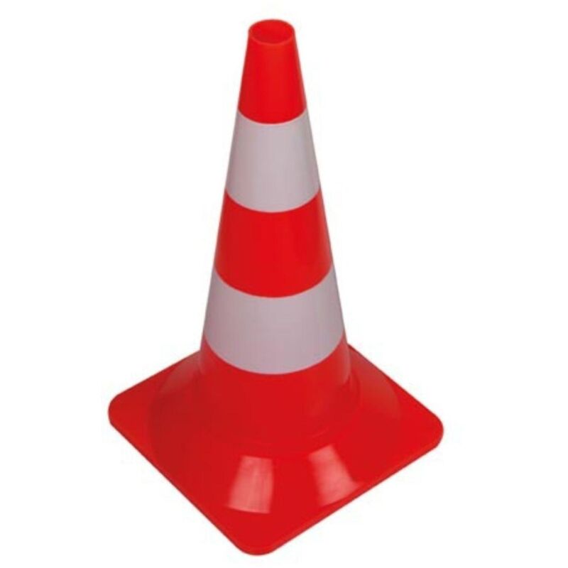 foto del prodotto cono rosso bianco 50 cm