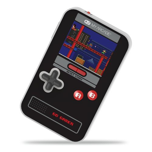 foto del prodotto console pocket my arcade dgun 3909 retro games go gamer classic black