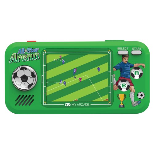 foto del prodotto console pocket my arcade dgunl 4128 retro games all star arena pocket