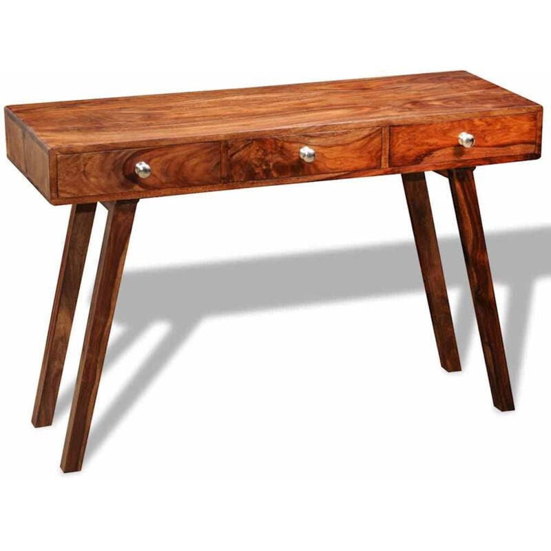 foto del prodotto console table with 3 drawers of 76 cm solid sheesham