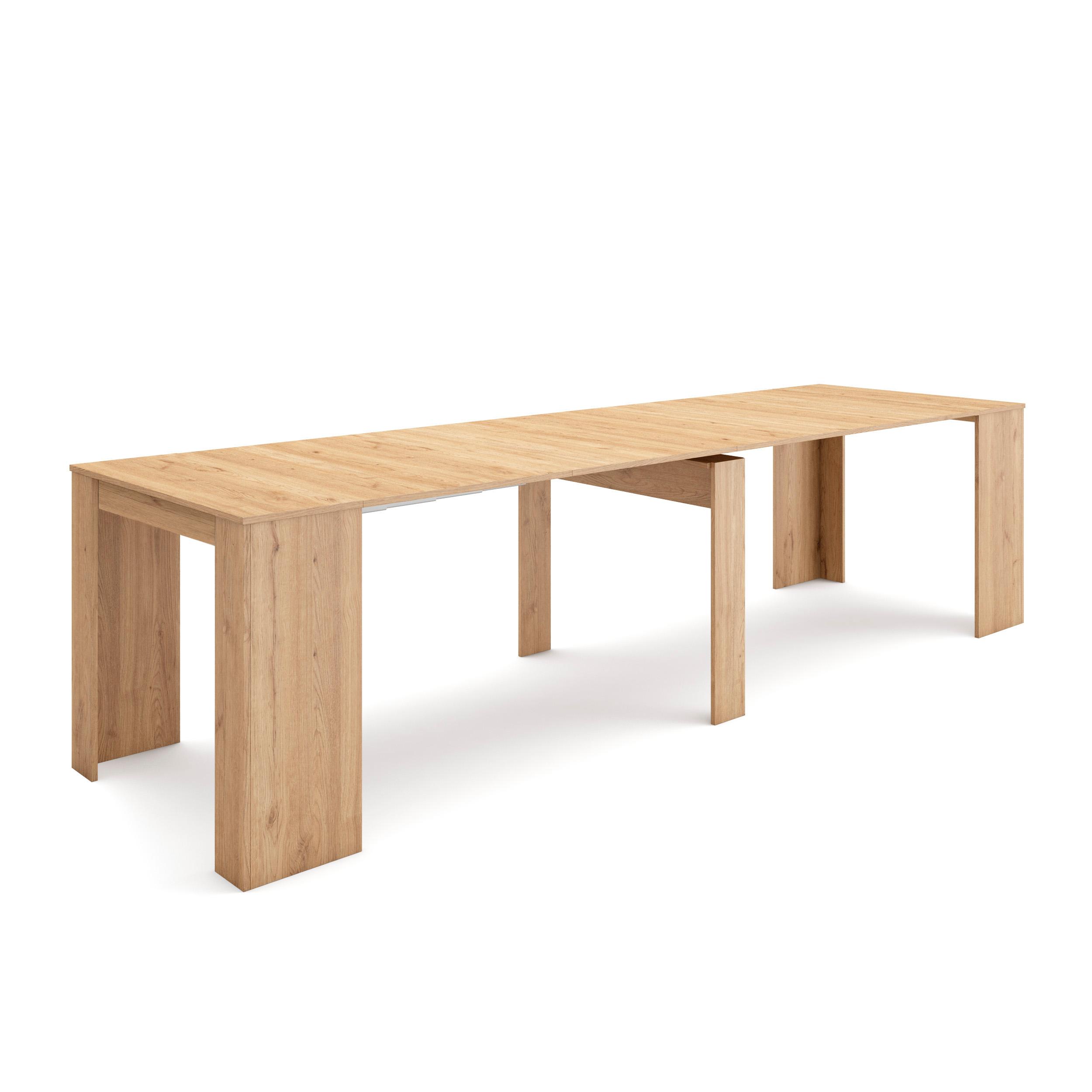 foto del prodotto consolle allungabile, 300, per 14 persone, tavolo da pranzo, rovere rf2653